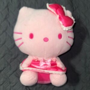 Sanrio Hello Kitty Pink Dress Plush Doll 2024 Toy